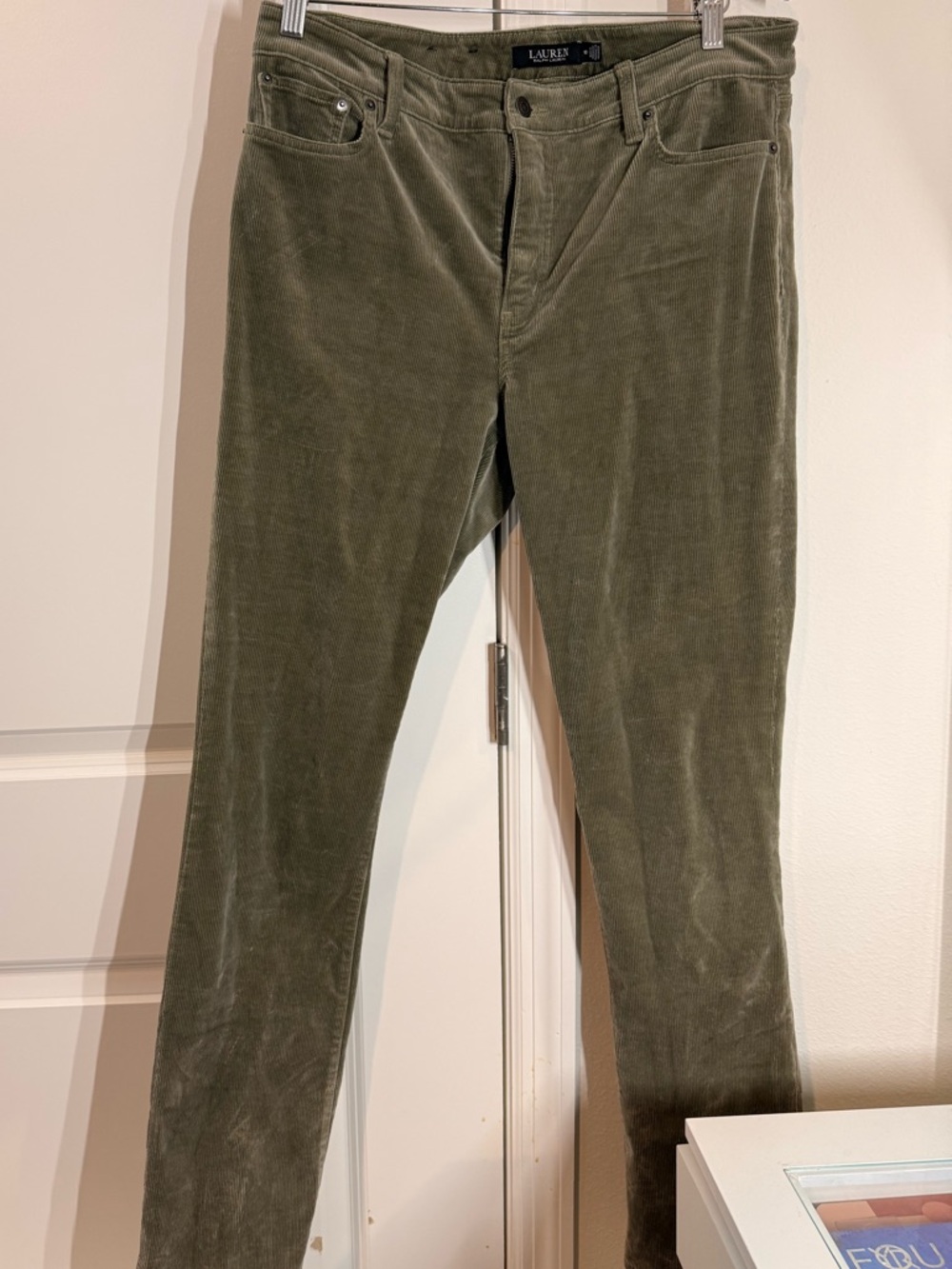 Lauren Ralph Lauren Olive Green Corduroy Pants